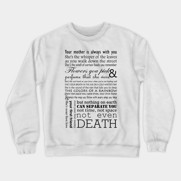 Mom poem Crewneck Sweatshirt by hedehede